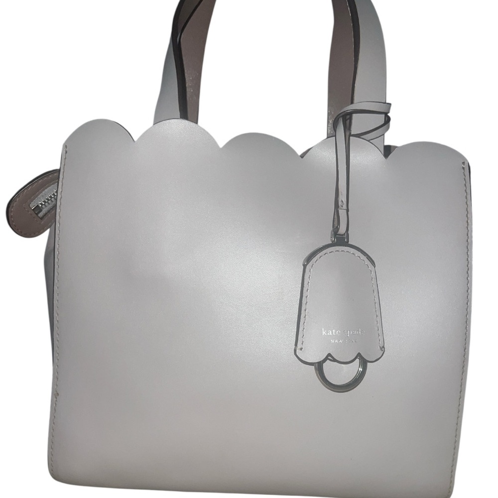 Kate Spade lavender & Gray Scalloped Tote - Picture 2 of 5